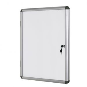 Информационно бяло магнитно табло със заключване Bi-Office 72 х 67 см, 6хА4