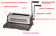 Binding machine with metal spirals HP2088WF- perforated up to 20l / 70gr.